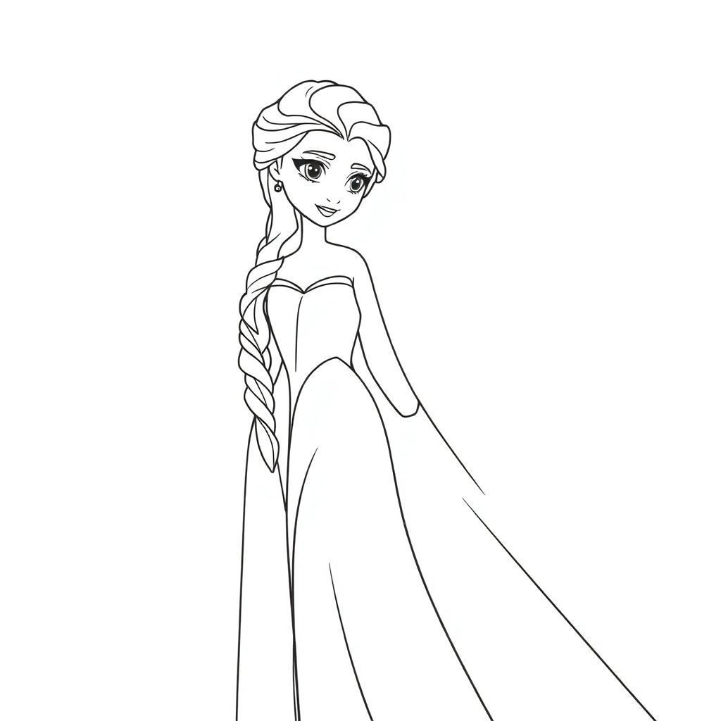 艾莎公主 Coloring Pages
