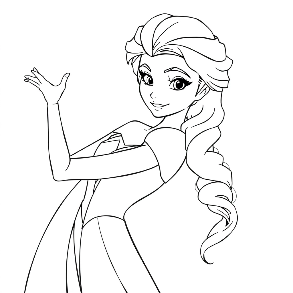 艾莎公主 Coloring Pages