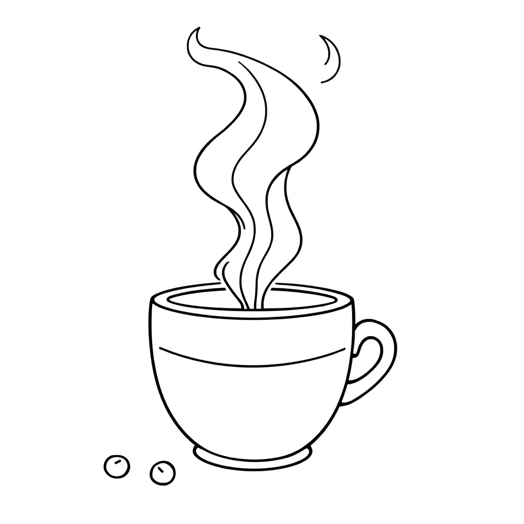咖啡 Coloring Pages