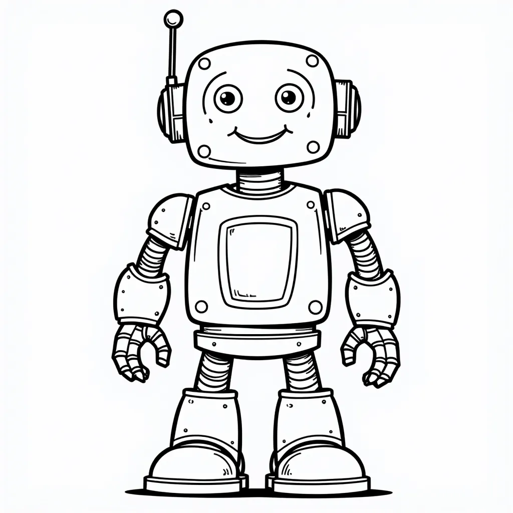 robot coloring pages