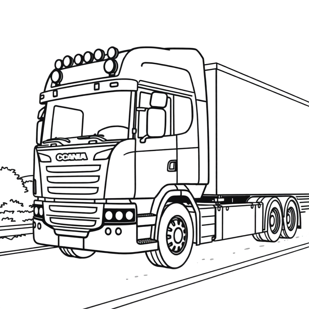 scania Páginas para Colorear