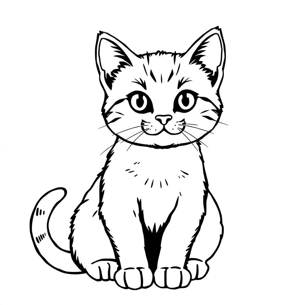 猫咪 Páginas para Colorear