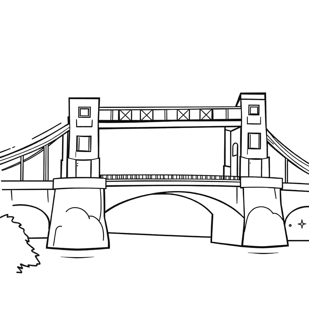 桥 Coloring Pages