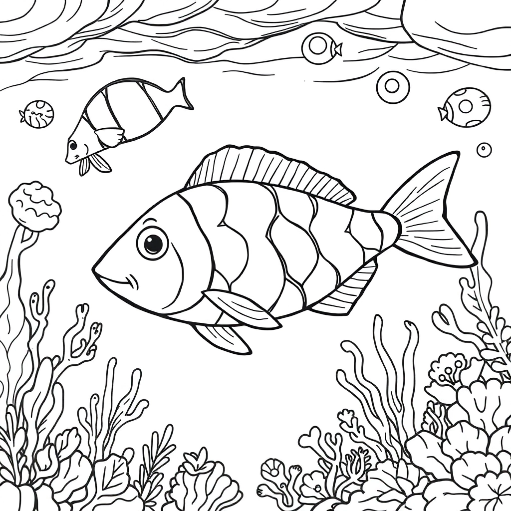 海底世界 Coloring Pages