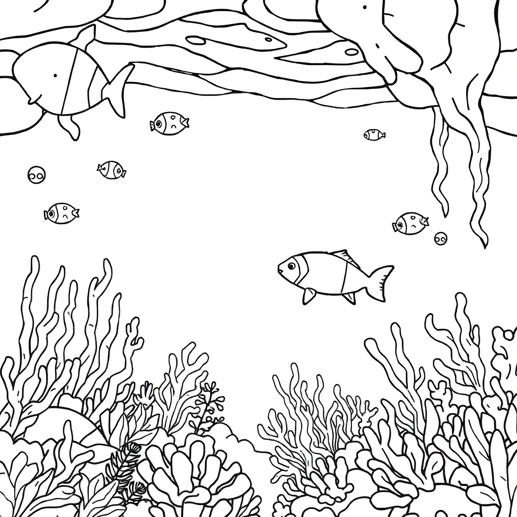 海底世界 Coloring Pages