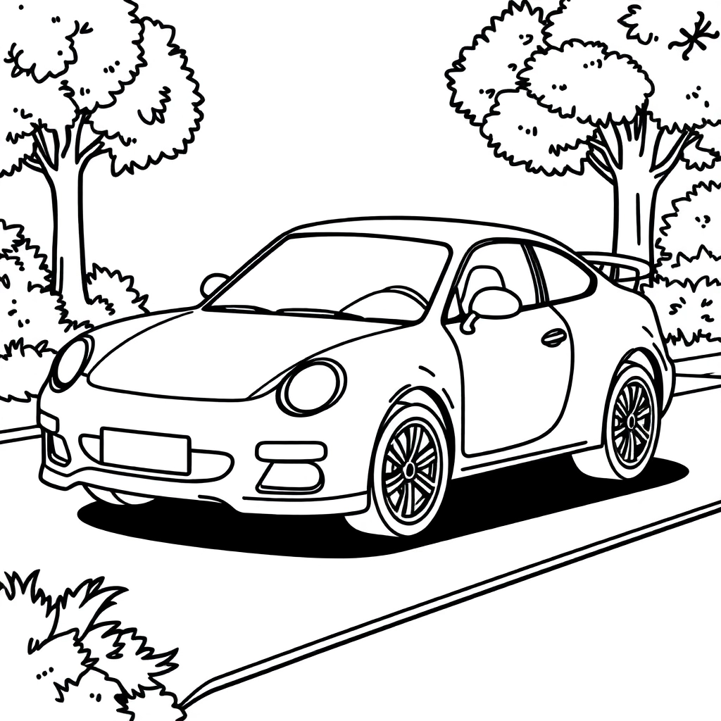 car صفحات التلوين