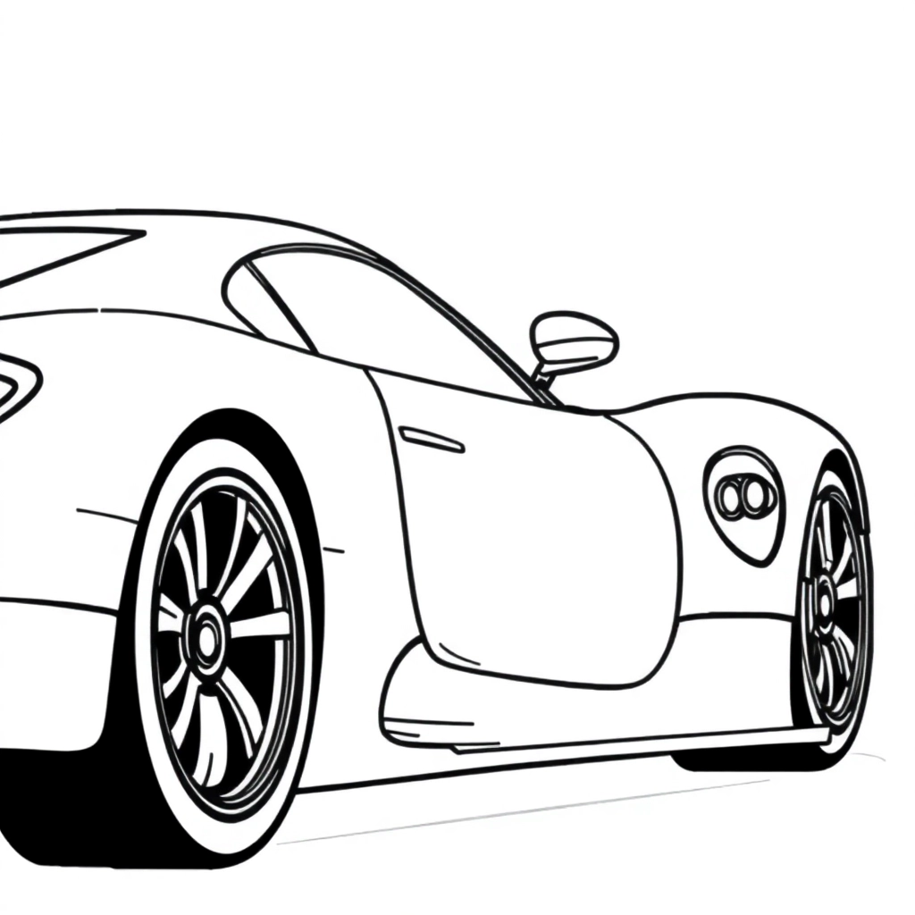 赛车跑车 Coloring Pages