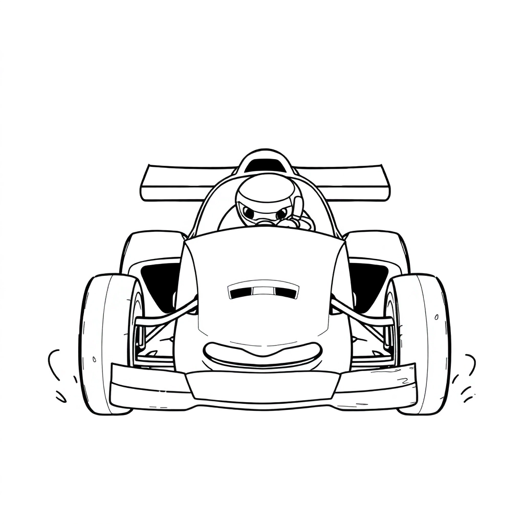 赛车 Coloring Pages