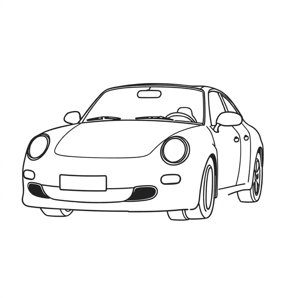 汽车 Páginas para Colorear