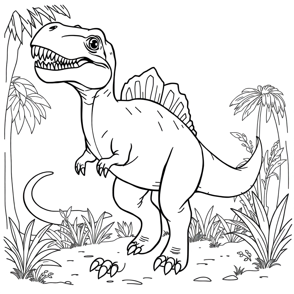 dinosaur Páginas para Colorear