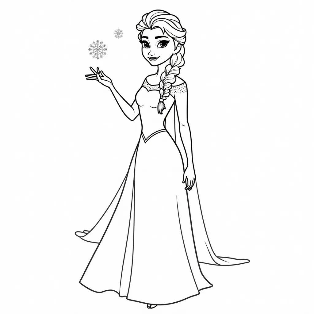 elsa coloring pages