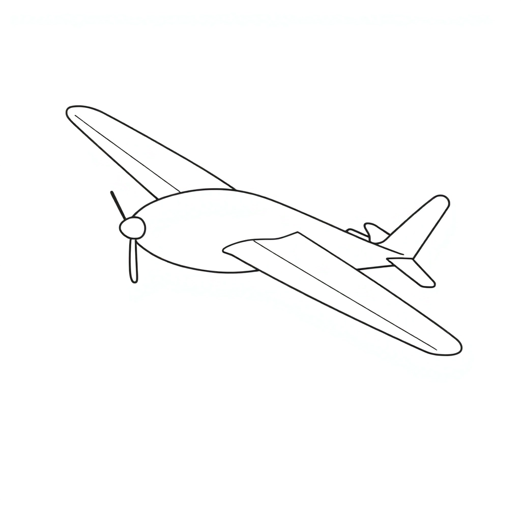 plane صفحات التلوين