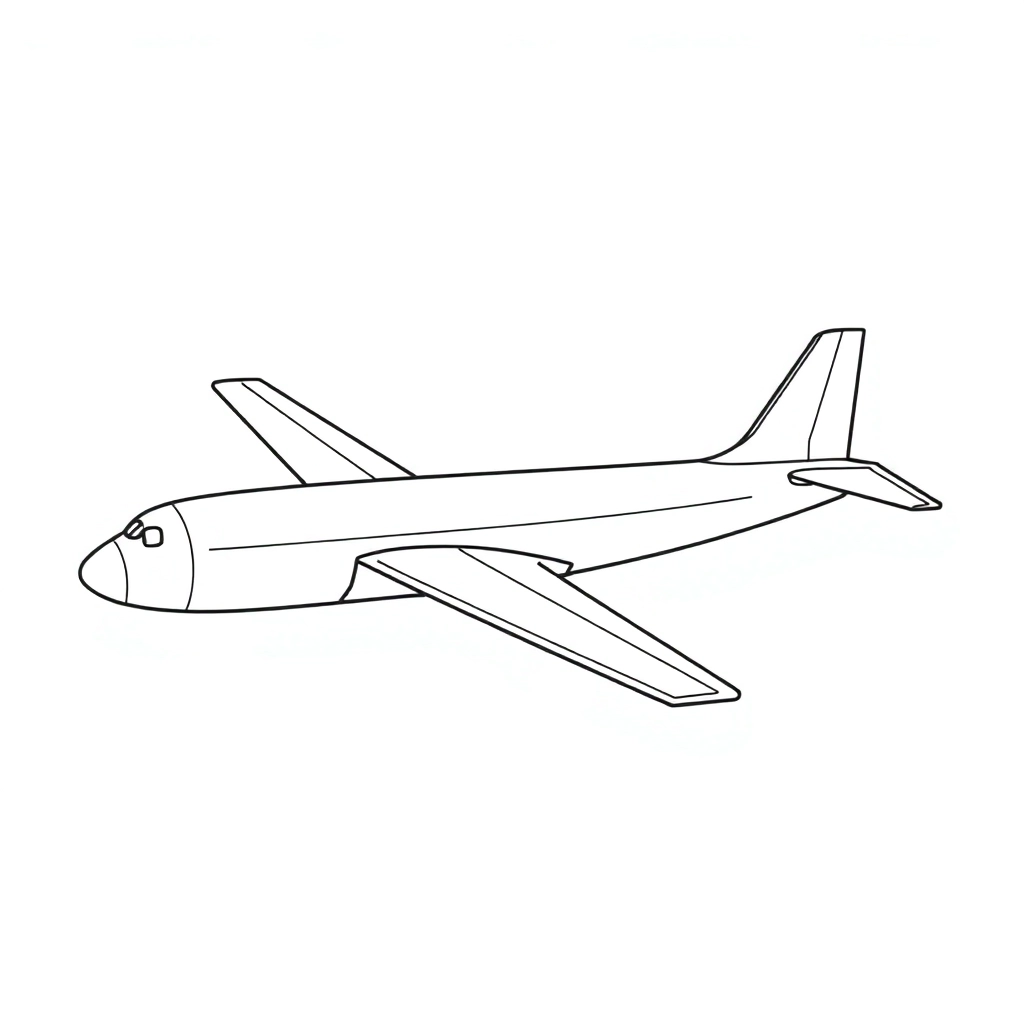 plane صفحات التلوين