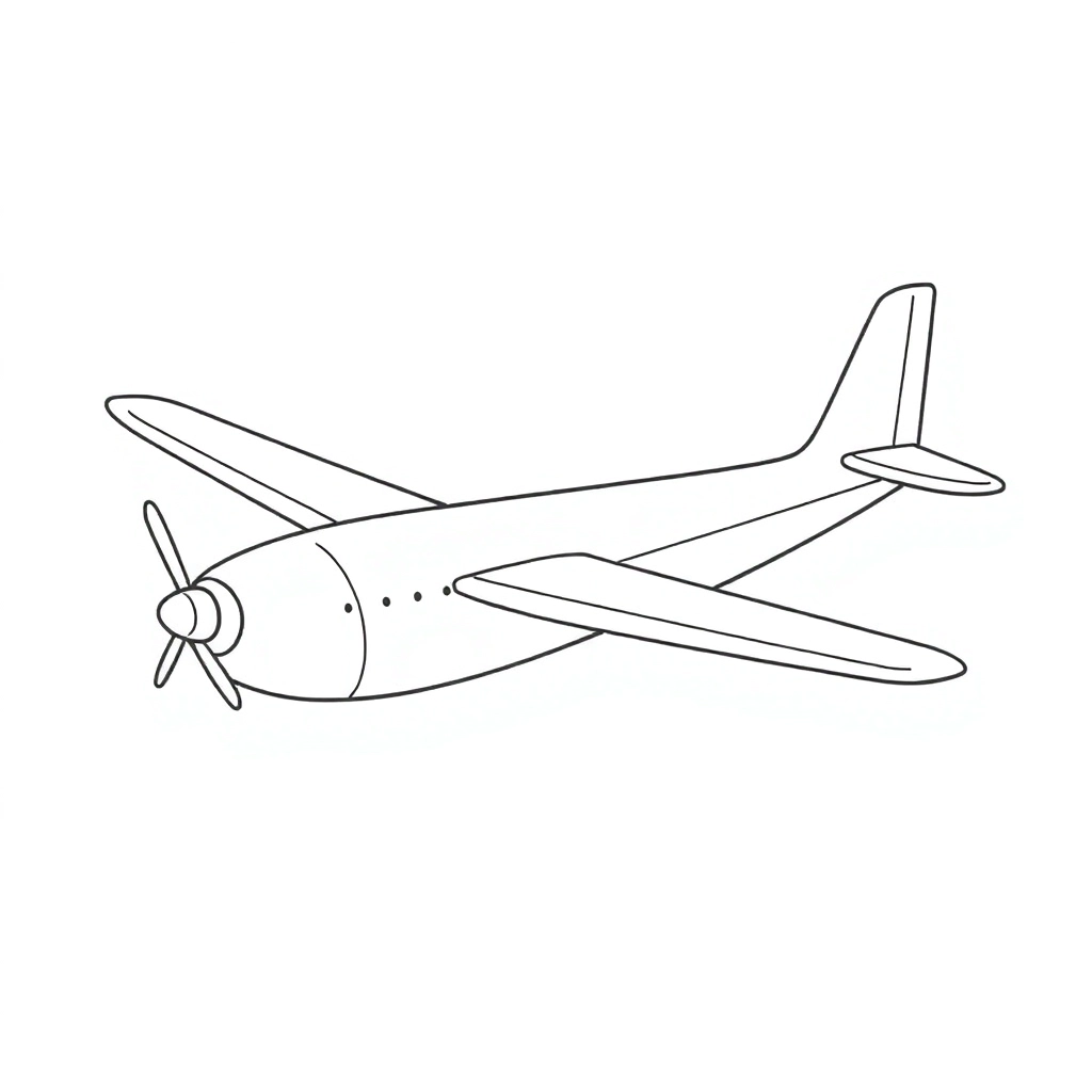 plane صفحات التلوين