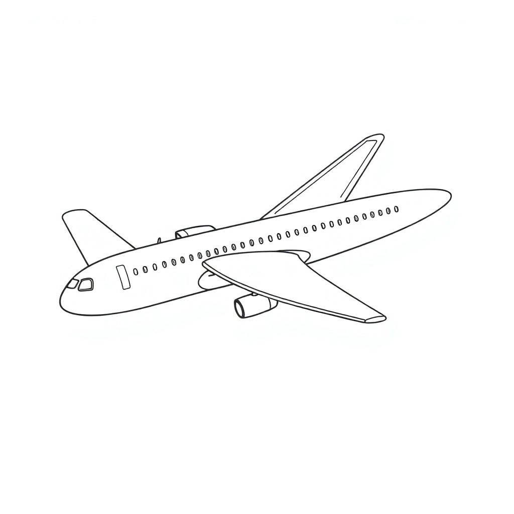 plane صفحات التلوين