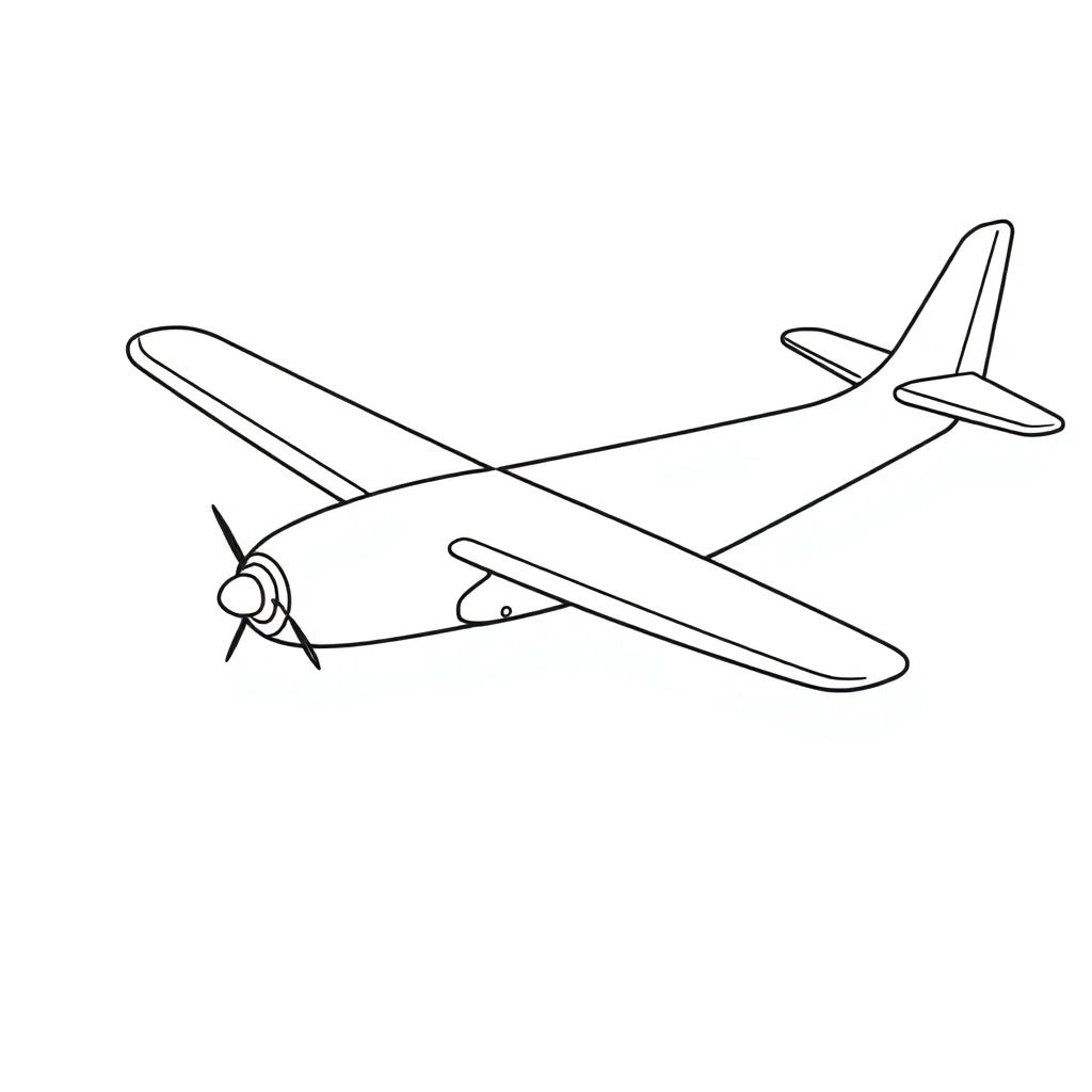 plane صفحات التلوين