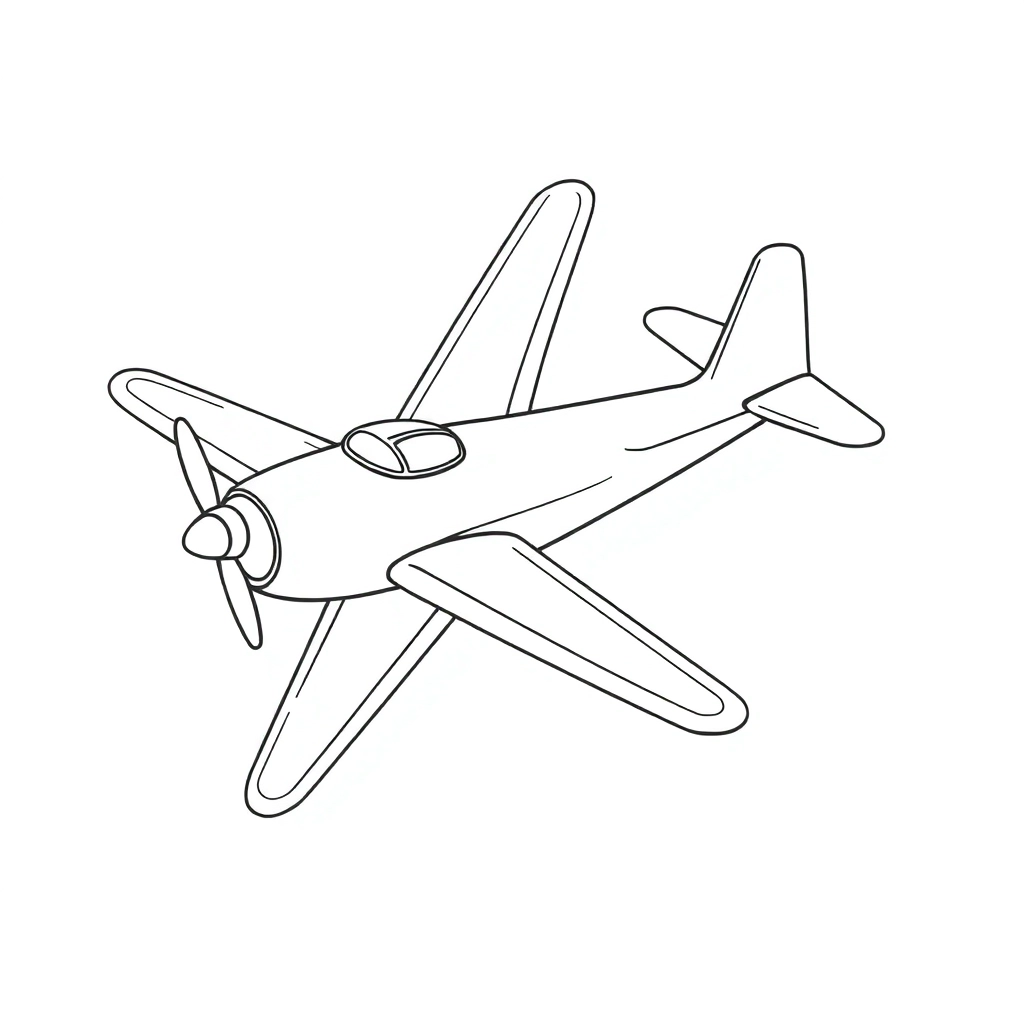 plane Páginas para Colorear