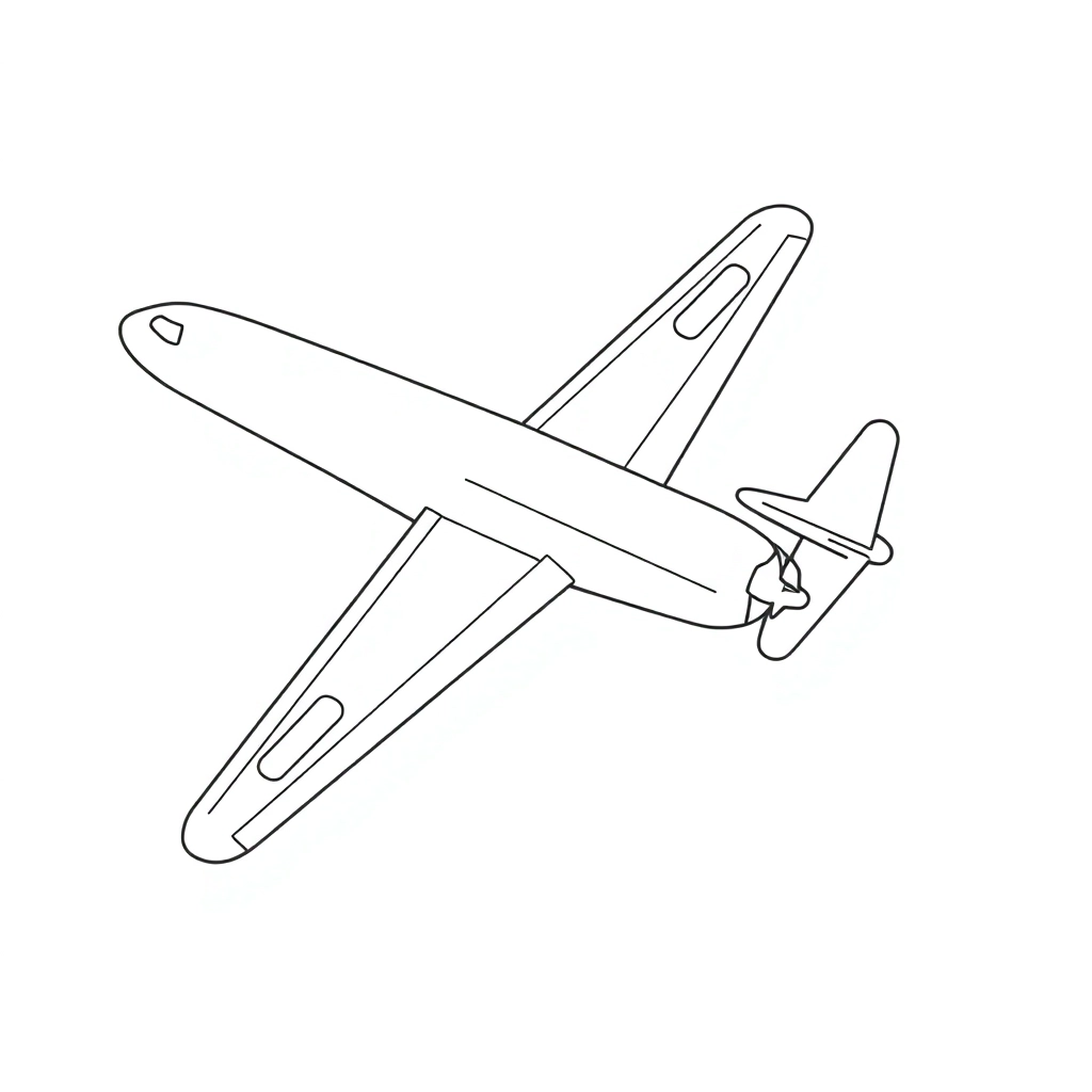 plane Coloring Pages