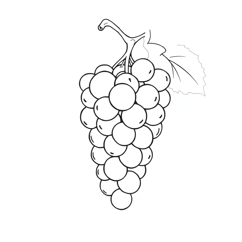 阳光玫瑰 Coloring Pages