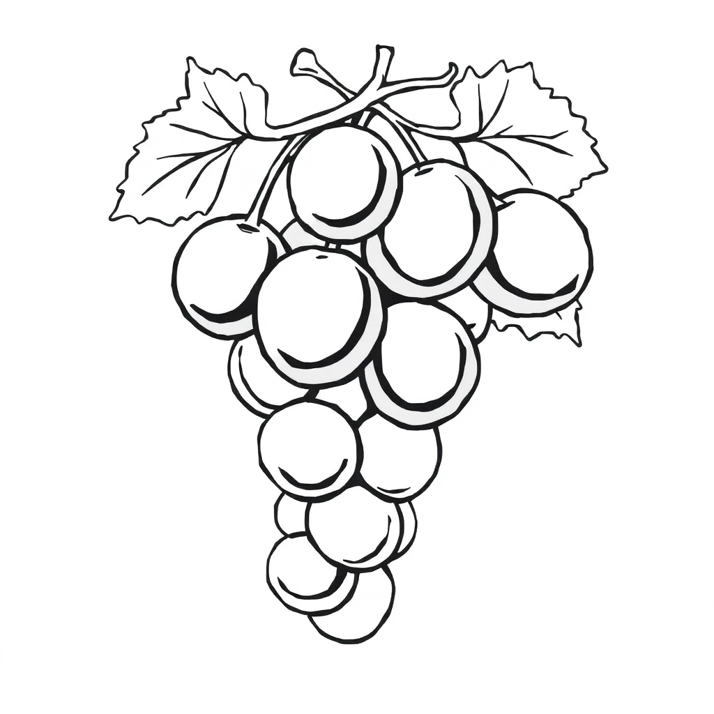 阳光玫瑰 Coloring Pages