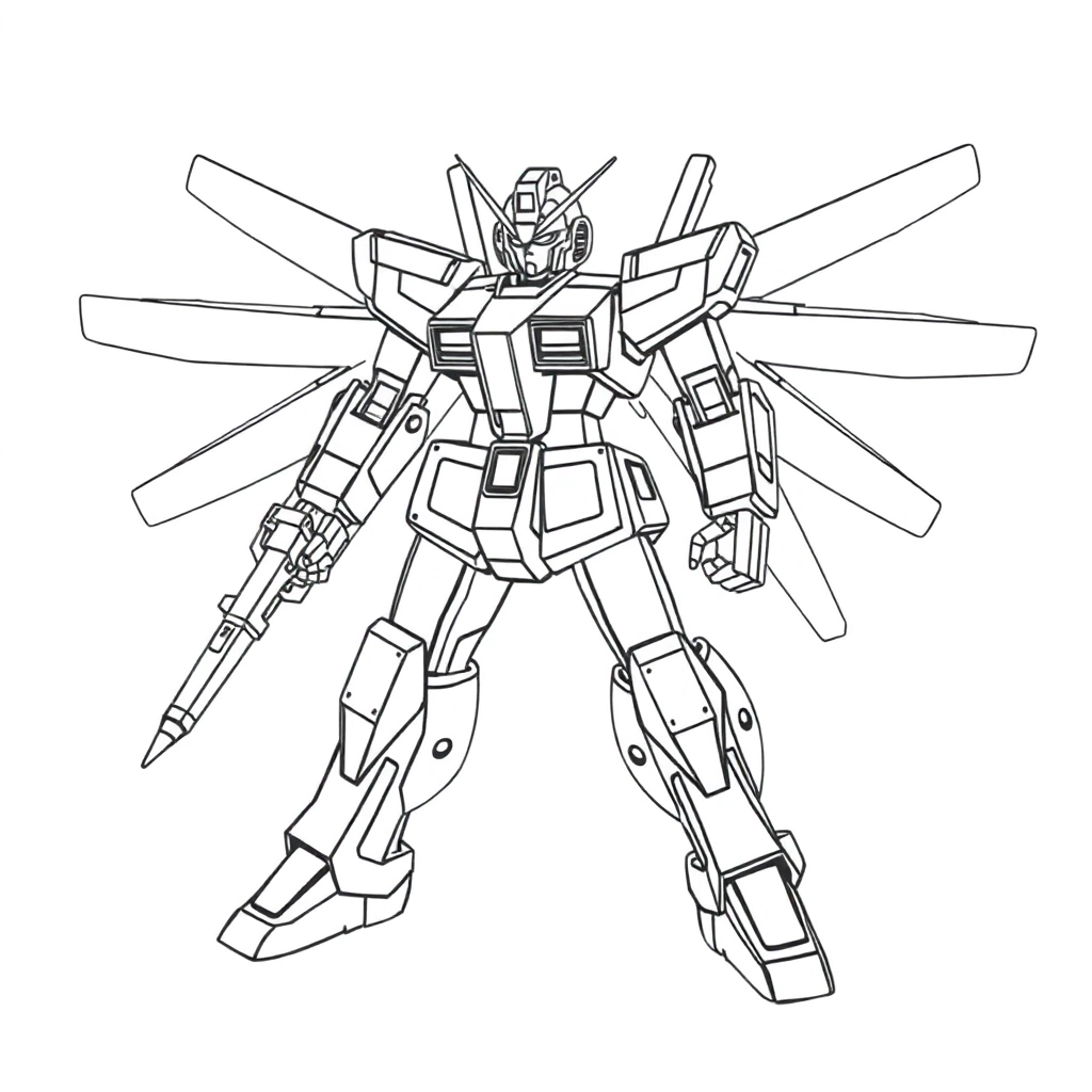高达 Coloring Pages