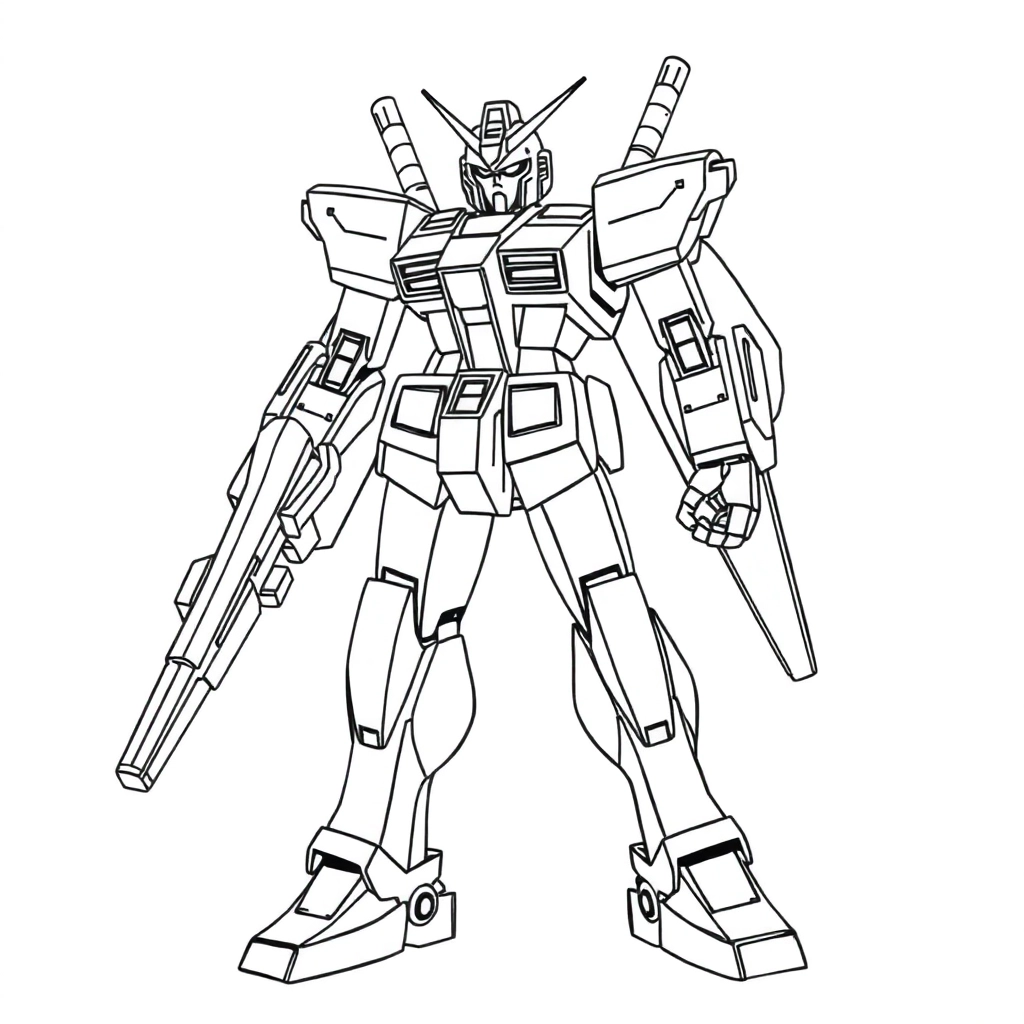 战斗高达 Coloring Pages