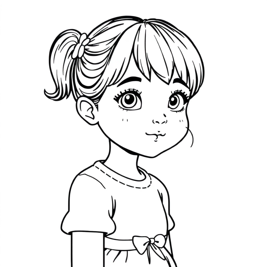 美女 Coloring Pages