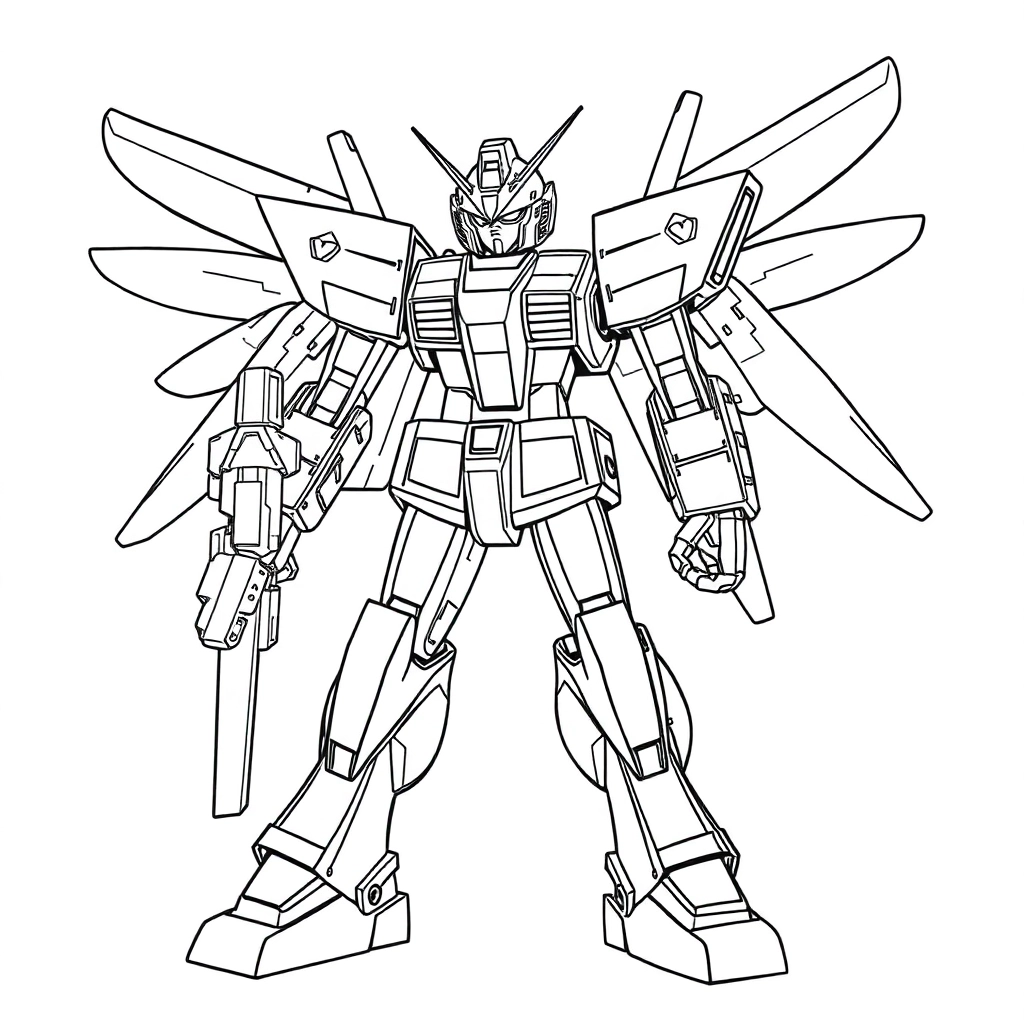 高达 Coloring Pages