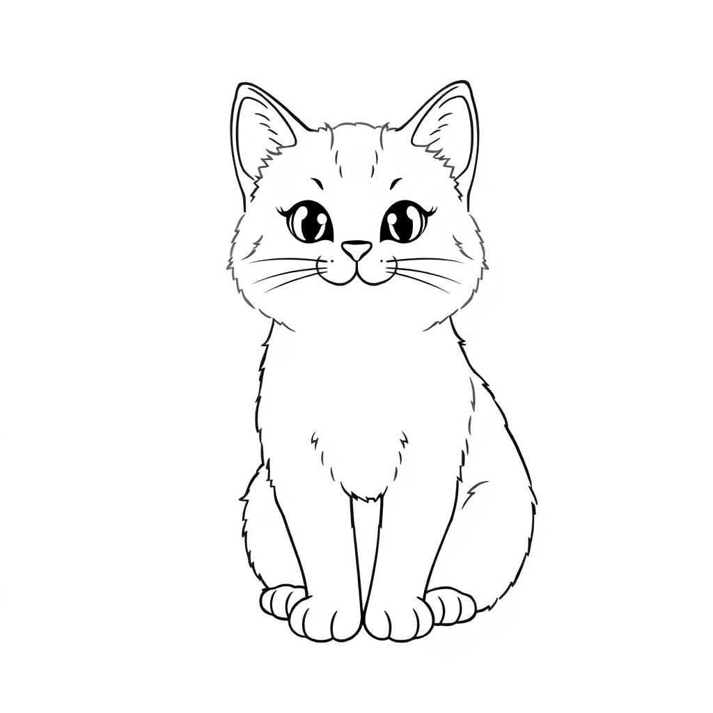 猫咪 Páginas para Colorear