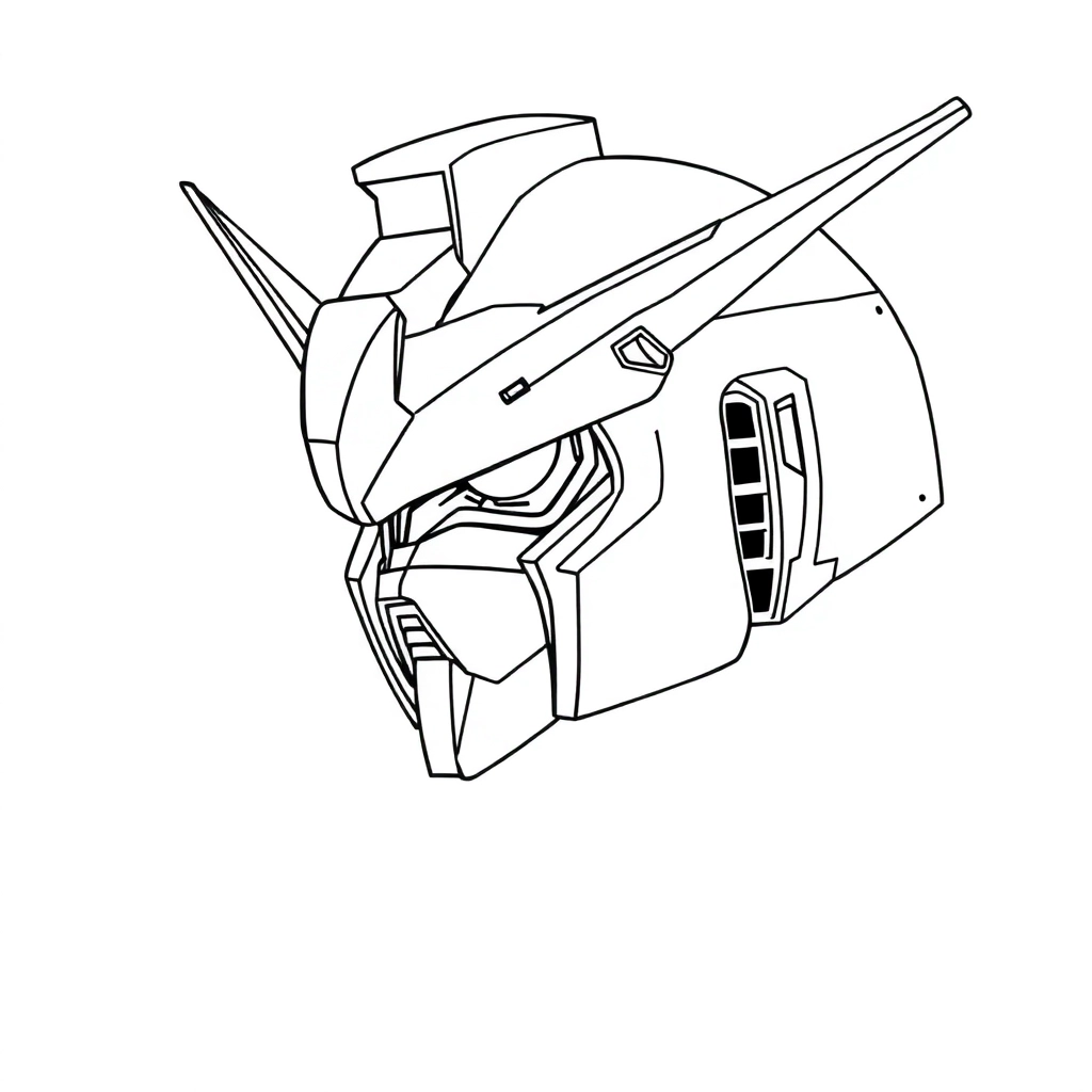 高达头 Coloring Pages