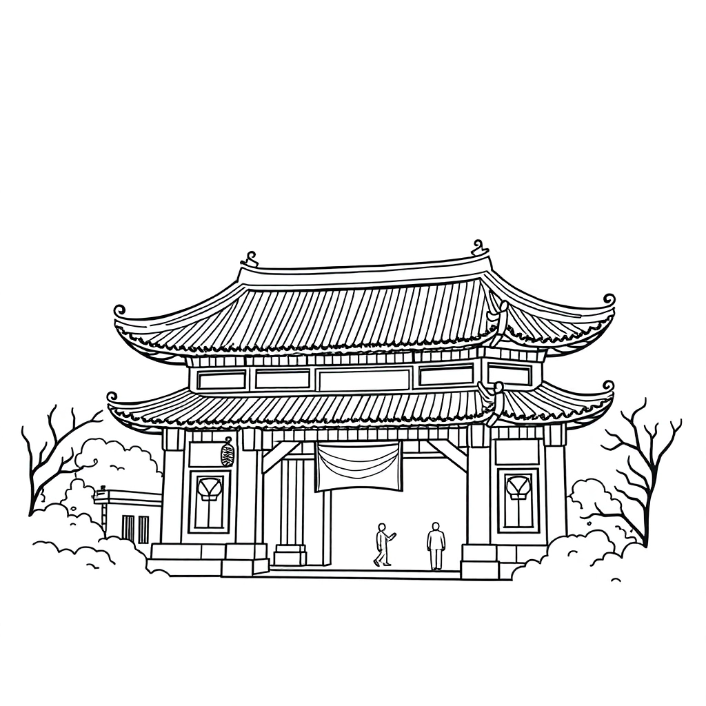 应天门 Páginas para Colorear