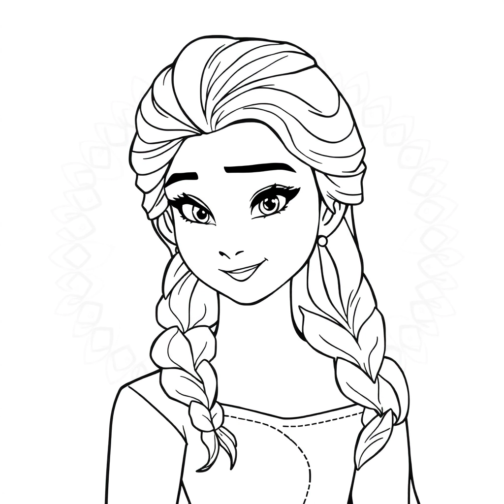 Elsa Páginas para Colorear
