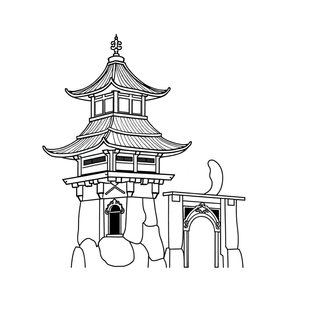 应天门 Coloring Pages