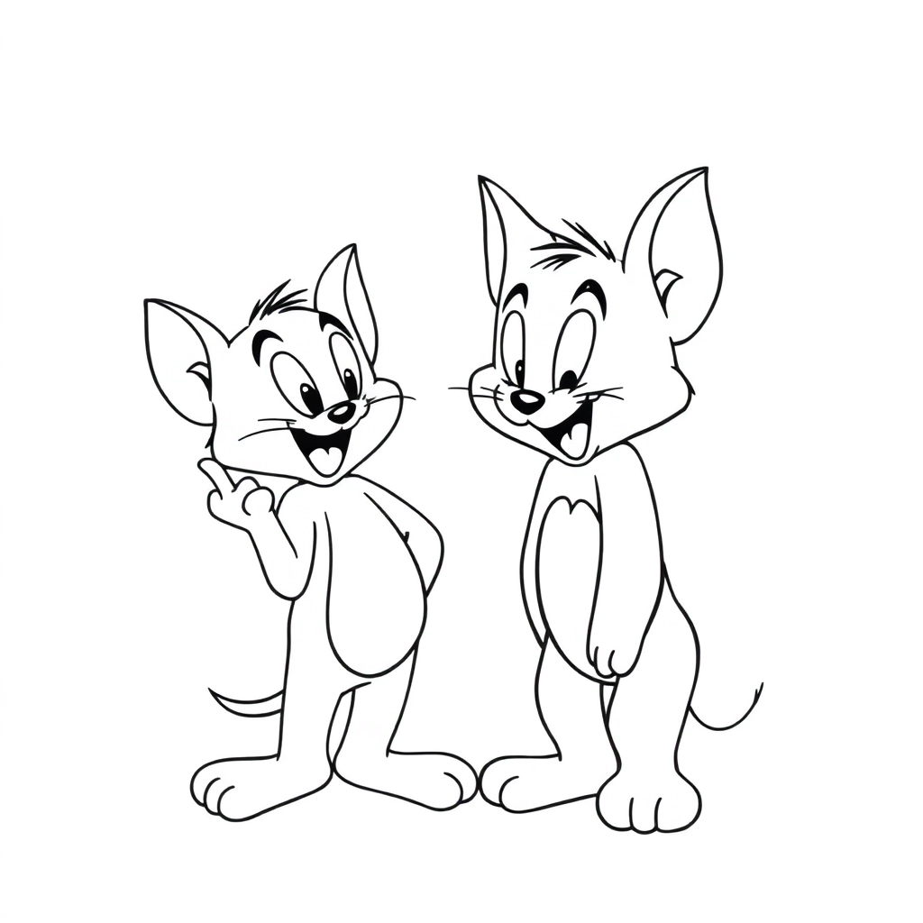 chibi tom and jerry صفحات التلوين