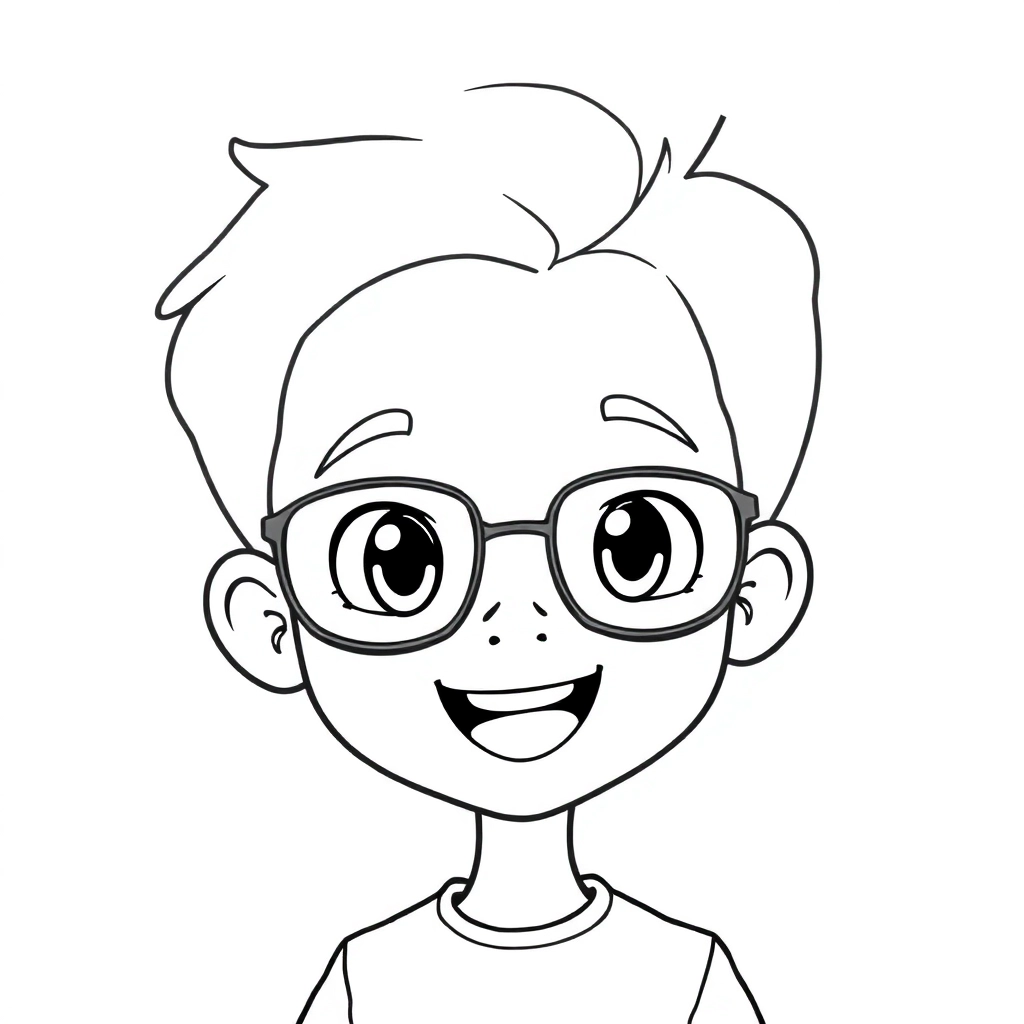 漫画头像 Páginas para Colorear