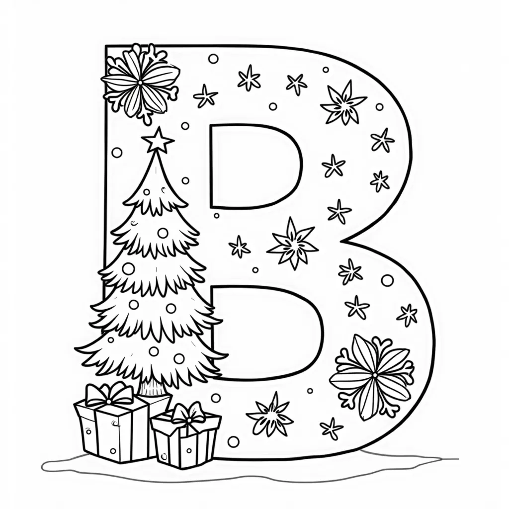 letter B coloring pages