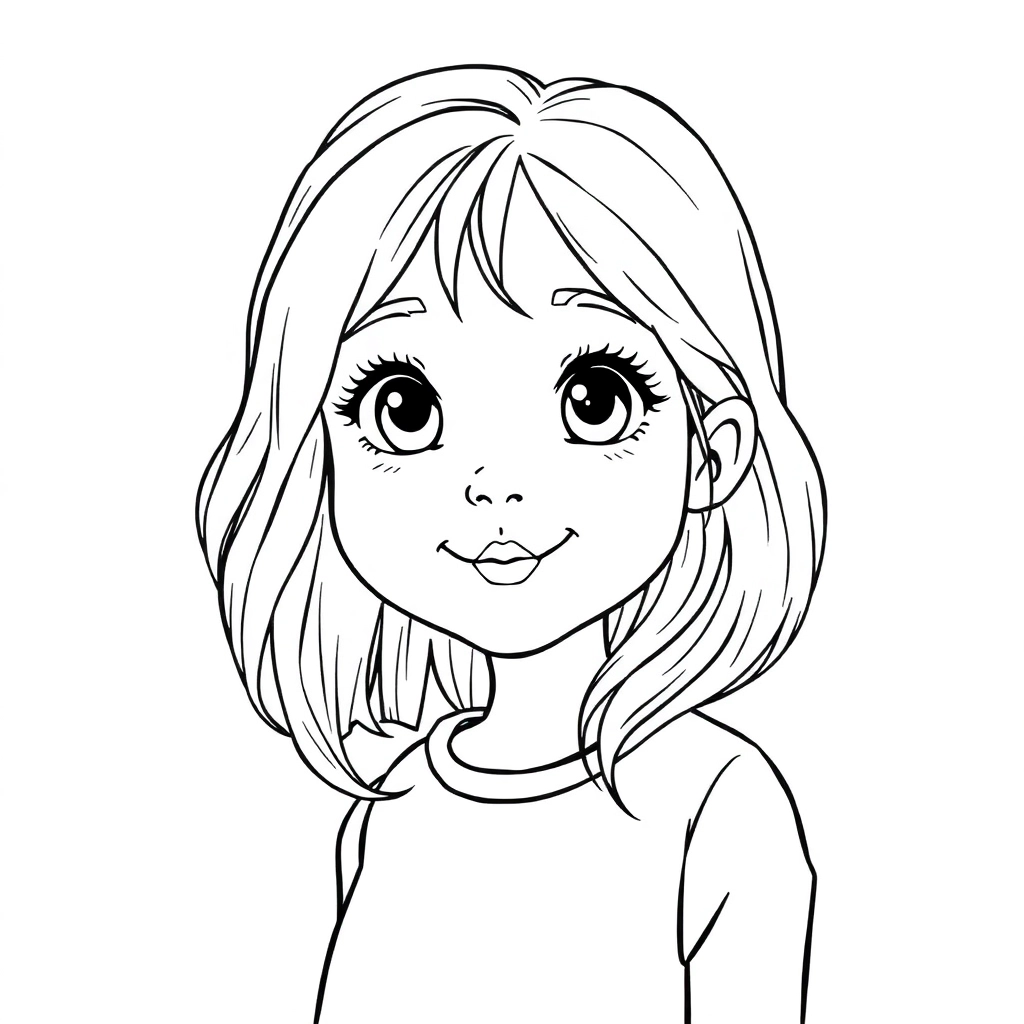 女孩 صفحات التلوين