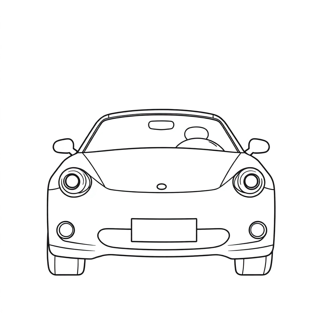 真实小汽车 صفحات التلوين