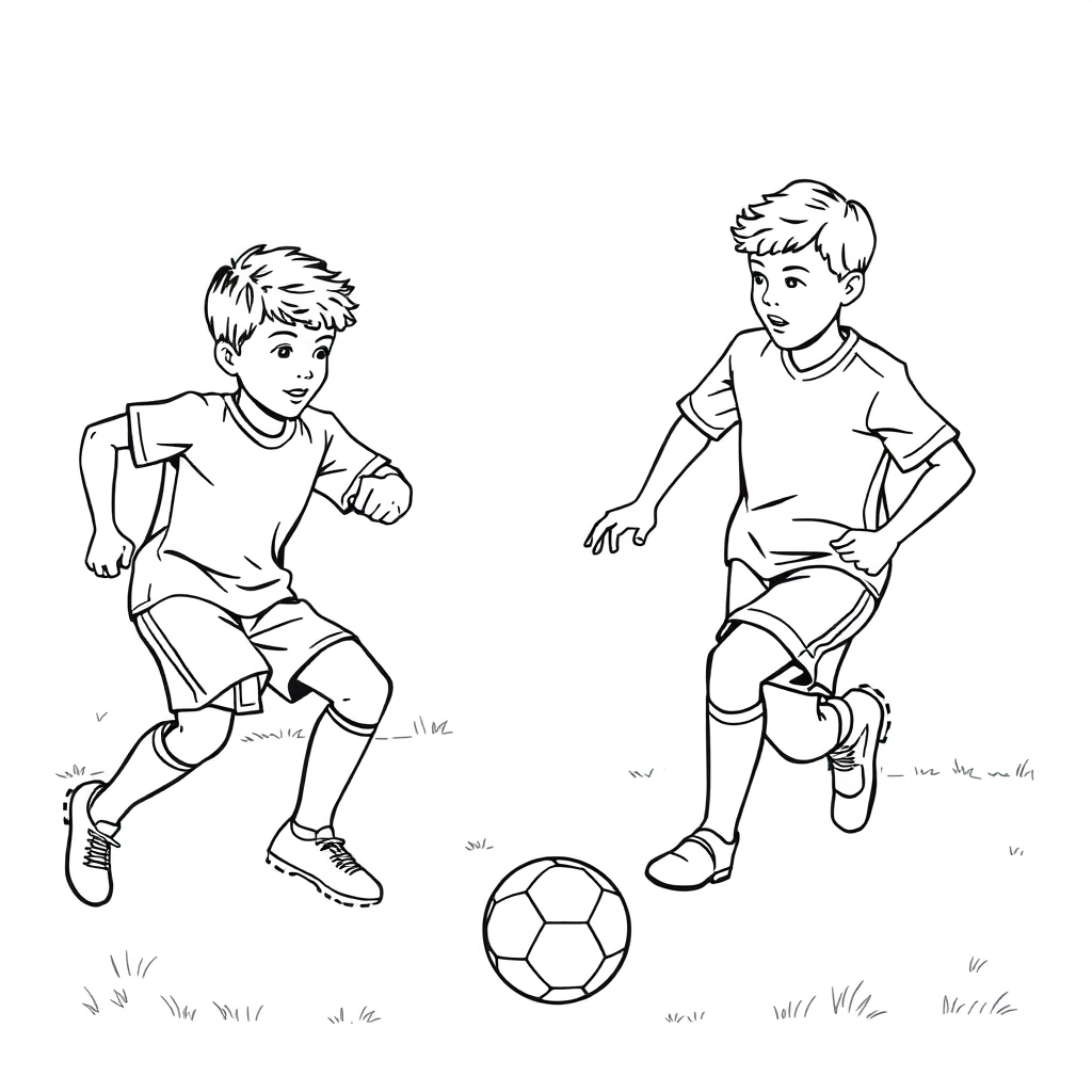 小学生快乐足球主题画 صفحات التلوين