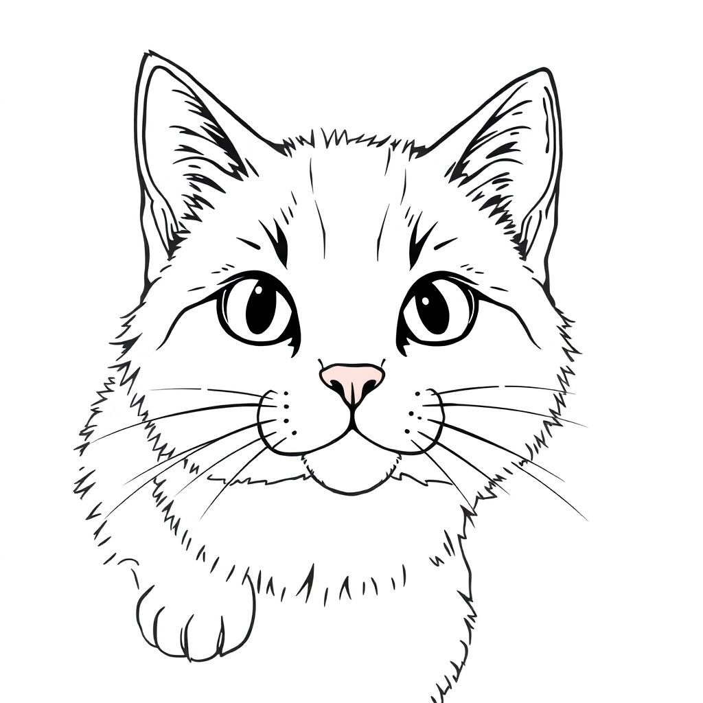 猫咪 صفحات التلوين
