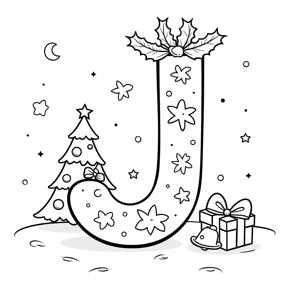 letter J coloring pages