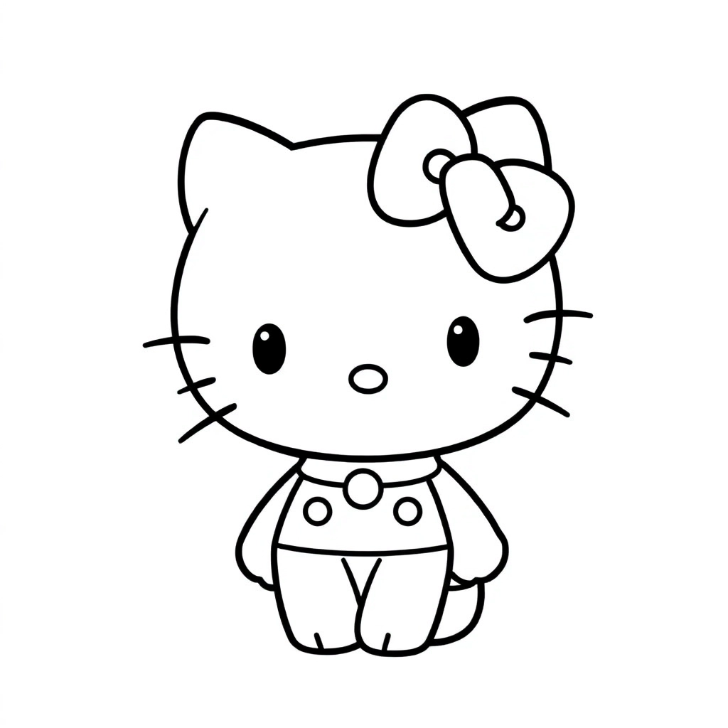 Hello Kitty and  kuromi صفحات التلوين
