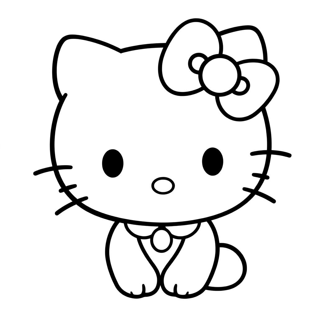 Hello Kitty and Friends  kuromi Coloring Pages