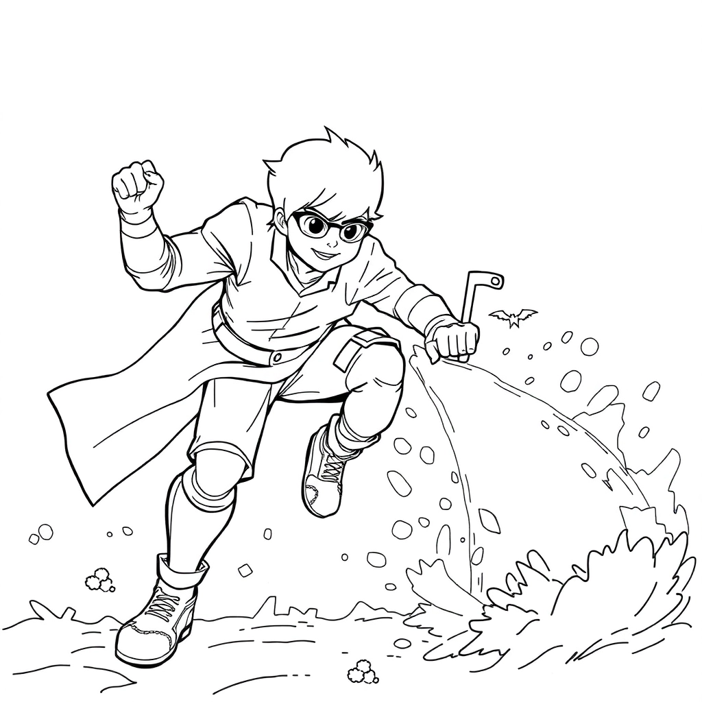 动作 Coloring Pages