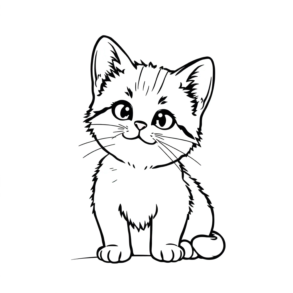 穿着裙子的小猫咪 صفحات التلوين