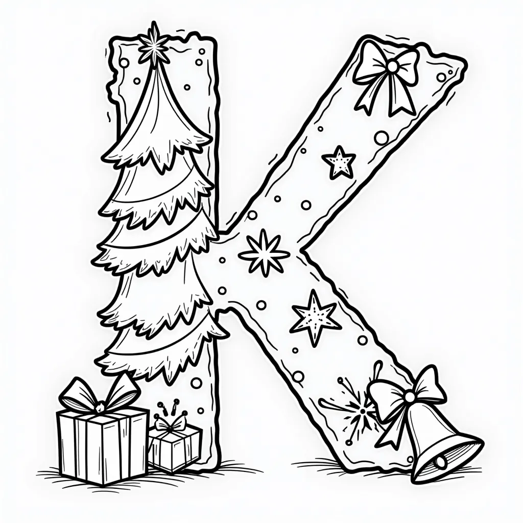 letter K coloring pages