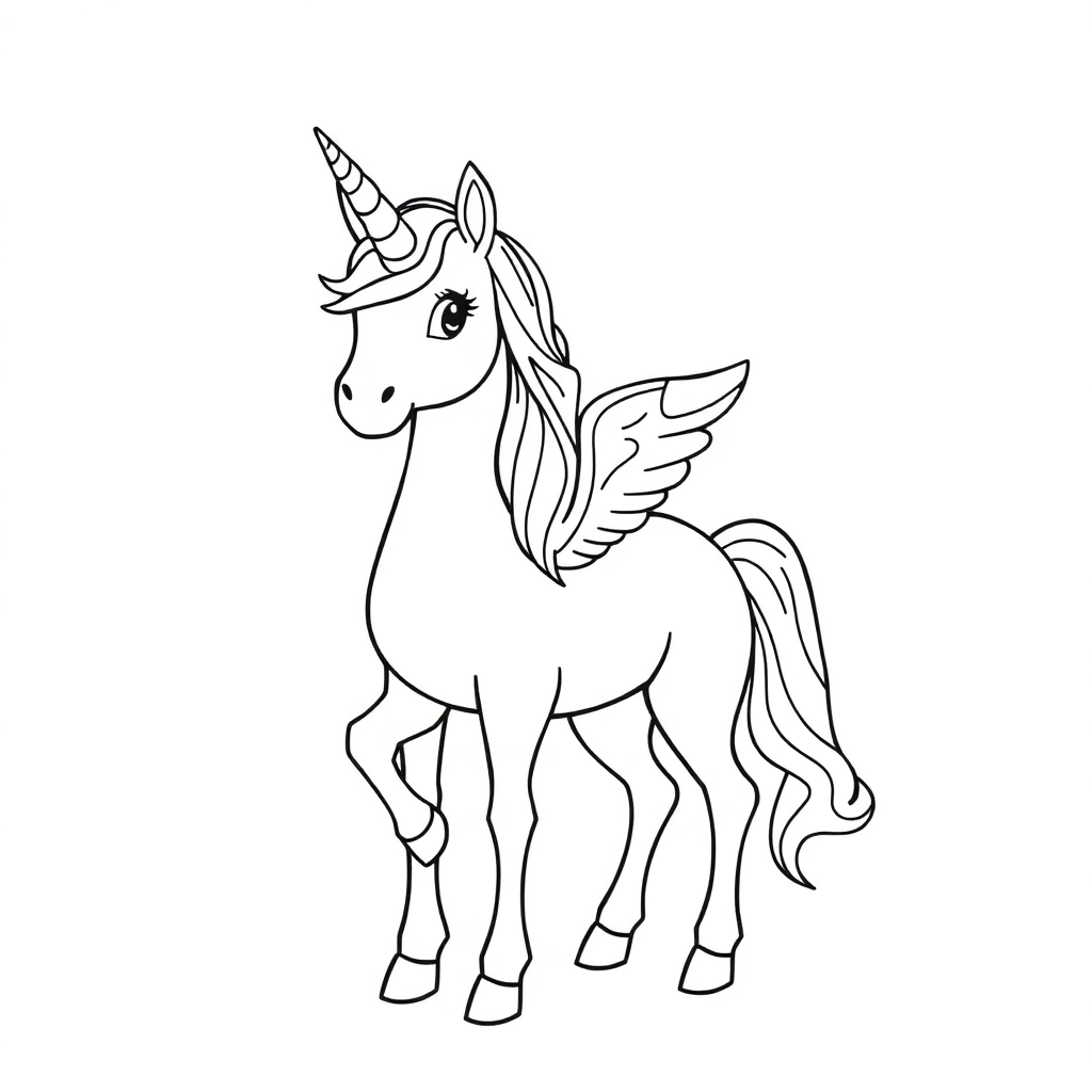 unicorn صفحات التلوين