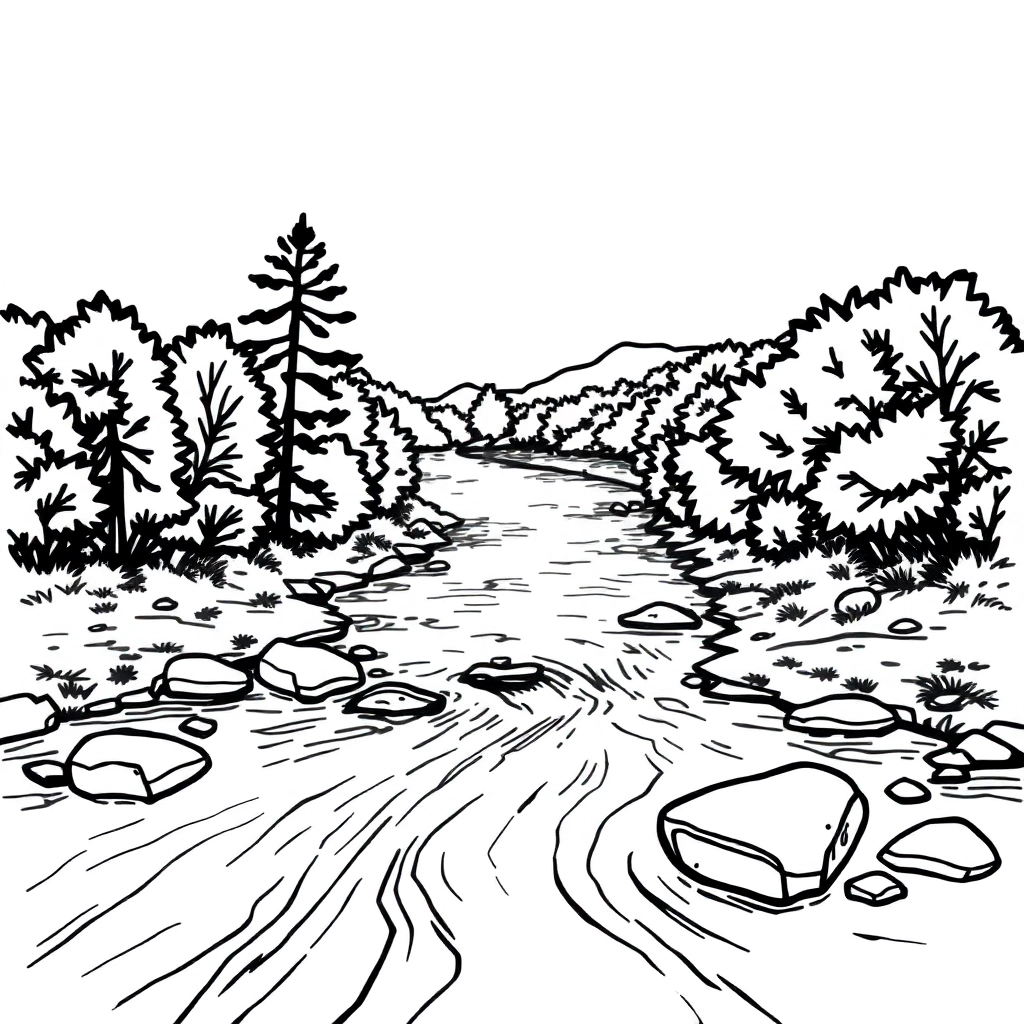 Protect the river and do not pollute it صفحات التلوين