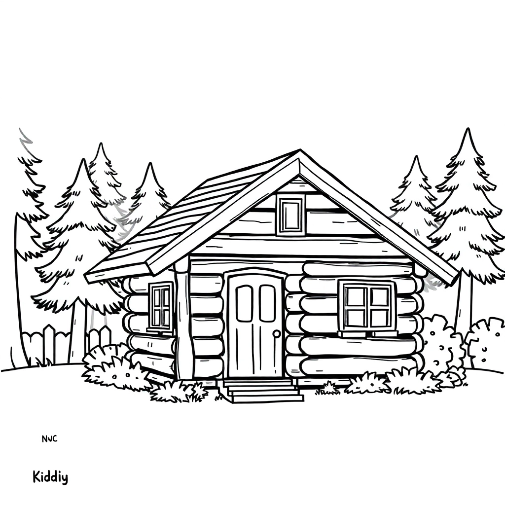小屋 Coloring Pages