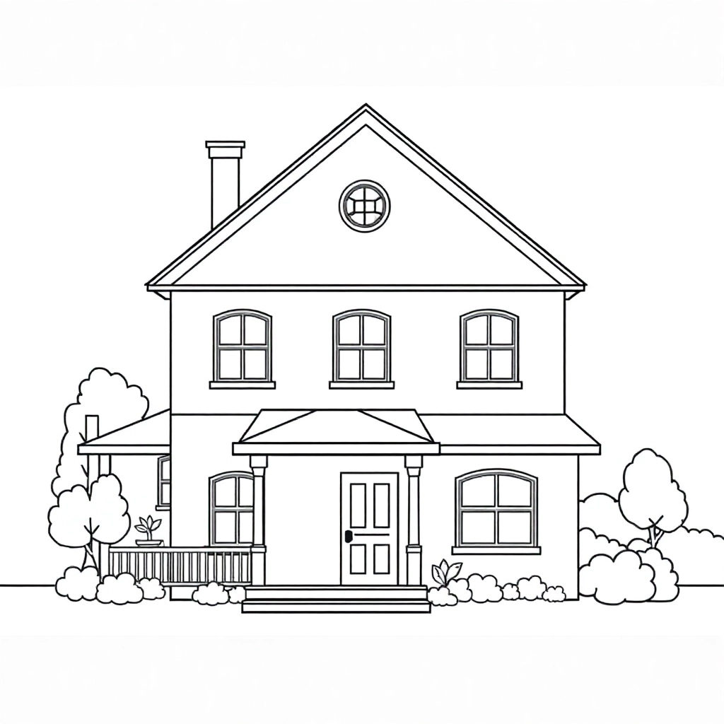 别墅 Coloring Pages